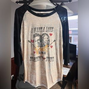 Johnny & June Cash burnout T-Shirt